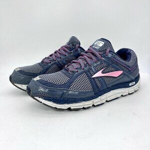 Brooks Womens Addiction A12 Lace Up Blue Athletic Running Shoes Size US 11.5